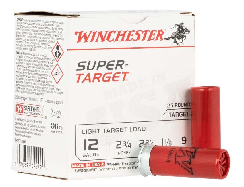 Ammunition Winchester Ammunition Super Target 12Gauge WIN SUPERTARGET 12GA 2.75" #9 25/250